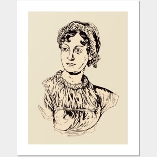 Jane Austen Illustration Posters and Art